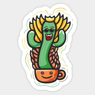 Cactus Dancing Sticker